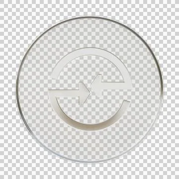 Quick Share Glassmorphism 3D Icon Illustrazione stock