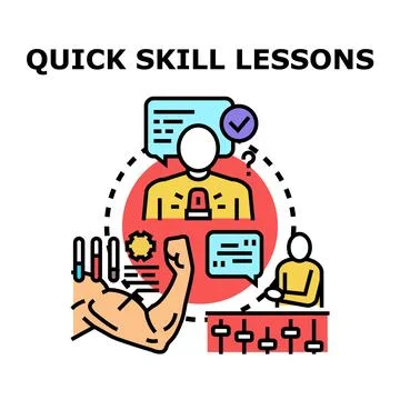 Quick skill lessons for personal and professional development Stockillustratie