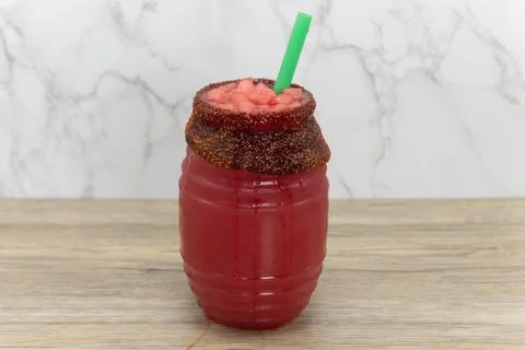 Quick snack at the juice bar. Stock Photos