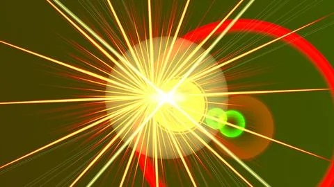 Quick Spark Lens Light 스톡 일러스트
