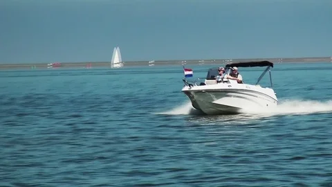 Quick speedboat. Stock Footage 95437830