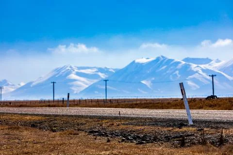 A Quick Stop to View The Mountains Stock Photos