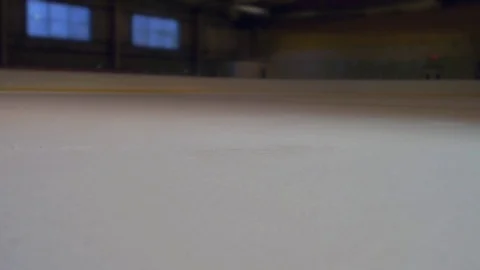 Quick Stops a Skater on Ice Stock Footage 69999621