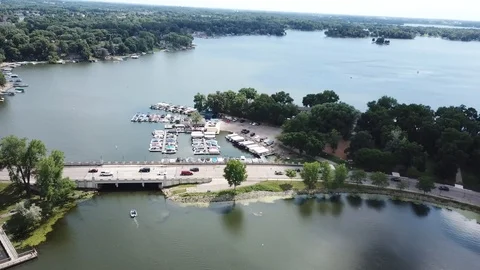 Quick Strafe Lake Stock Footage 93108654
