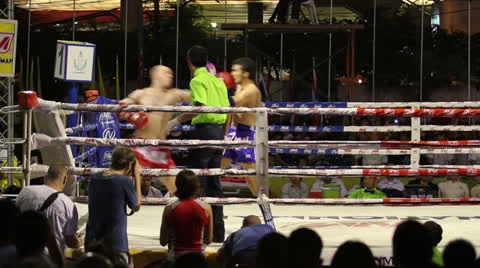Quick Strike In Muay Thai Kick Boxing Action 스톡 동영상 22852571