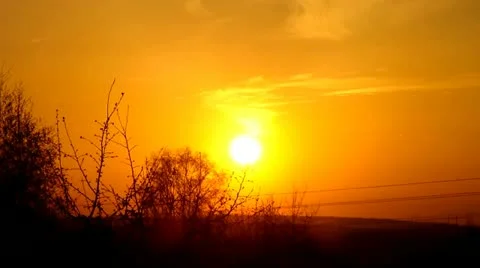 Quick sunset Stock Footage 10916201