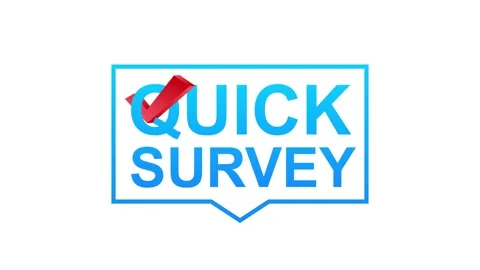 Quick survey Button, icon, emblem. Motion graphics Stock Footage 159962622