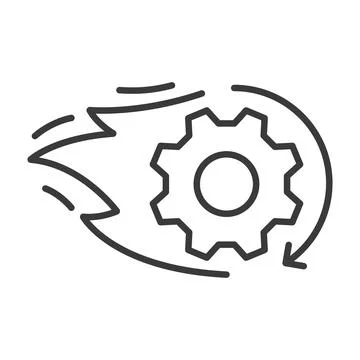 Quick technical repair icon in line design. Quick, technical, repair, fix Stockillustratie