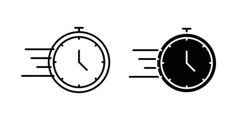 Quick Time icon symbol. Flat Vector illustration イラスト素材