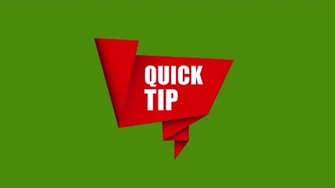 Quick tip origami sign. Stock Footage 180818564