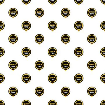 Quick tips advice markers creating seamless pattern background Stock Illustration