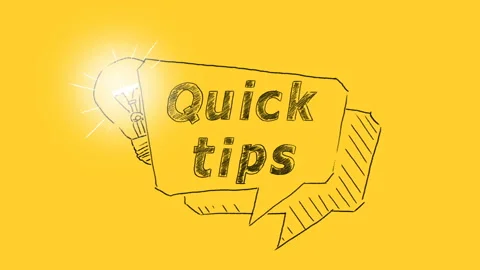 Quick tips badge Stock Footage 200417228