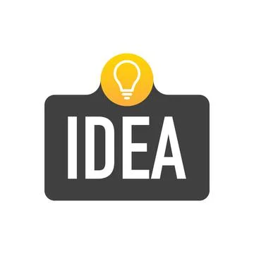 Quick Tips badge with light bulb. Stock Illustration