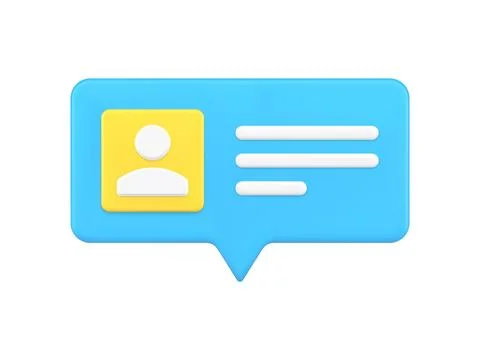 Quick tips creative 3d design incoming new message chat box infographic ico.. Stock Illustration