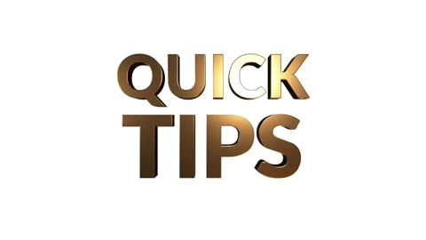 Quick tips icon badge. Ready for use in web or print design. stock illustration. Stock Footage 153878234