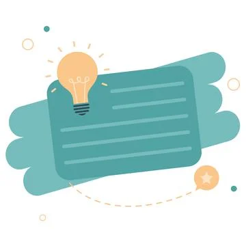 Quick tips icon badge. Top tips advice note icon. Idea bulb education tricks Stock Illustration