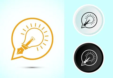 Quick tips icon design illustration, Tips and tricks sign symbol in color b.. Stock Illustration
