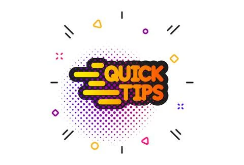 Quick tips icon. Helpful tricks sign. Vector Stock Illustration