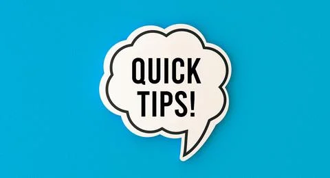 Quick tips Stock Illustration