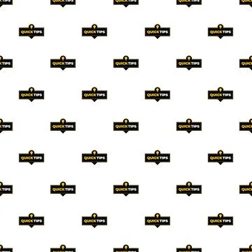 Quick tips light bulb idea seamless pattern 스톡 일러스트