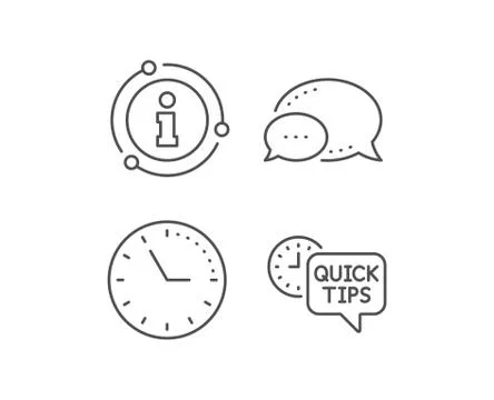 Quick tips line icon. Helpful tricks sign. Vector Stock Illustration