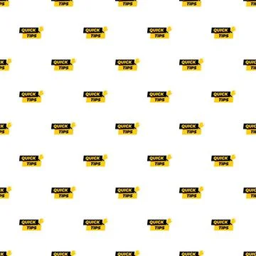 Quick tips message lightbulb icon pattern Stockillustratie