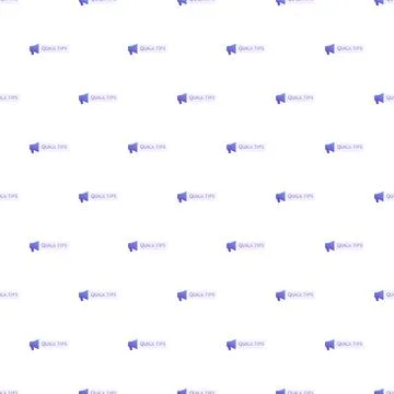 Quick tips message pattern announcing helpful advice Illustrazione stock