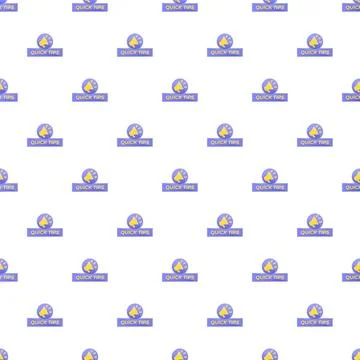 Quick tips message pattern with megaphone on white Illustrazione stock