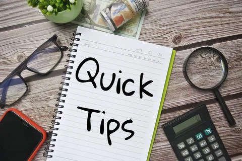 QUICK TIPS Stock Photos