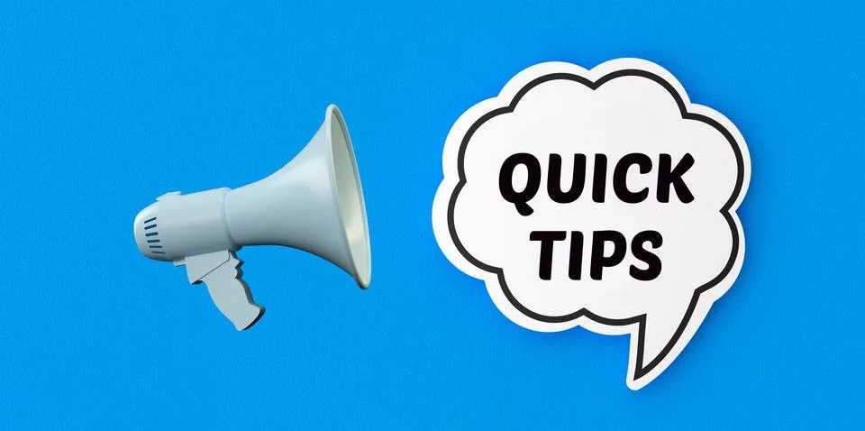 QUICK TIPS Stock Photos