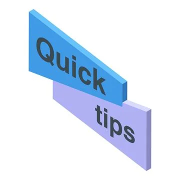 Quick tips representing fast advice and guidance Stock Illustration