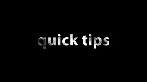 Quick tips sign on white background Stock Footage 325676690