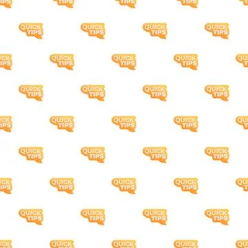 Quick tips speech bubble pattern background 库存插图