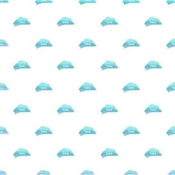 Quick tips speech bubble seamless pattern background 库存插图