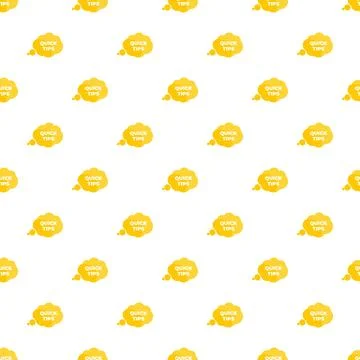 Quick tips speech bubble seamless pattern background イラスト素材