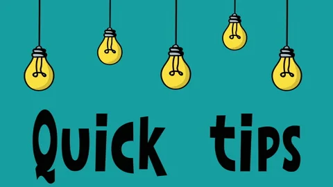 Quick tips text concept animation. Stock Footage 229159608