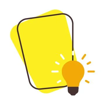 Quick tips yellow with banners information, tip and trick icon illustration.  Stock Illustration