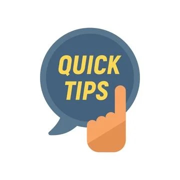Quick trick icon flat vector. Advice idea Stock Illustration