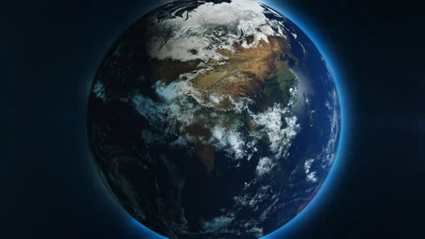 A quick trip from globe to globe with a view from space Stock Footage 168570160