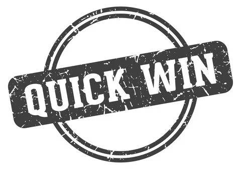 Quick win stamp Stock Illustration