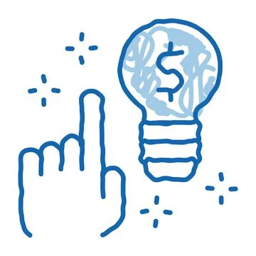 Quick wit decision doodle icon hand drawn illustration Stock Illustration