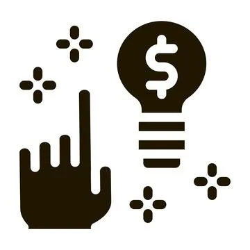 Quick wit decision icon Vector Glyph Illustration Stock Illustration