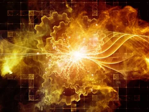 Quickening of Abstract Visualization Illustrazione stock