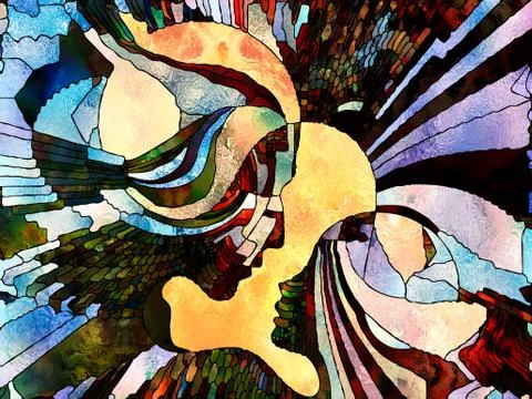 Quickening of Color Division Stock Illustration