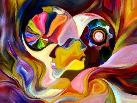 Quickening of Color Division 스톡 일러스트
