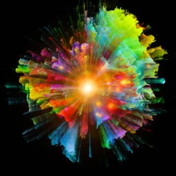 Quickening of Colors Stock Illustration