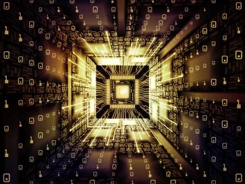 Quickening of Digital Processor イラスト素材