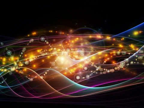 Quickening of Dynamic Network 스톡 일러스트