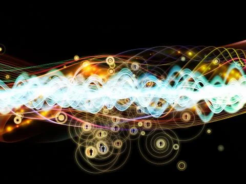 Quickening of Dynamic Network Stock Illustration