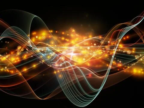 Quickening of Dynamic Network Illustrazione stock